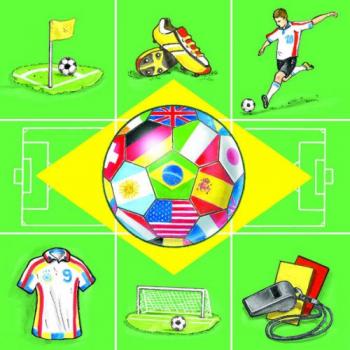 Soccer - Servietten 33x33 cm