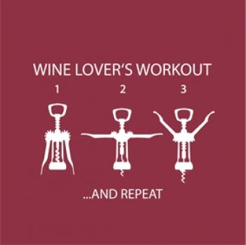 Wine Lovers Workout - Servietten 25x25 cm
