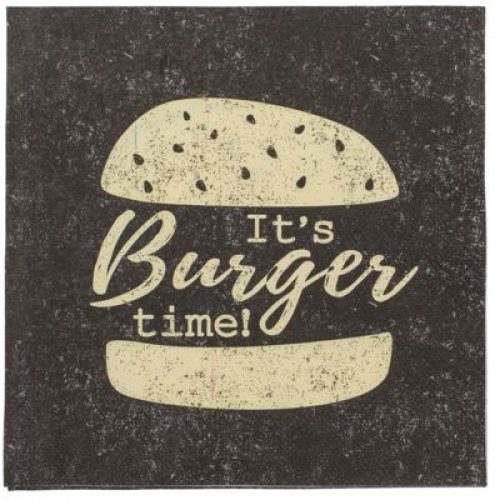 Burger Time Servietten 33x33 cm