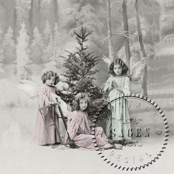 Christmas Angels - Servietten 33x33 cm