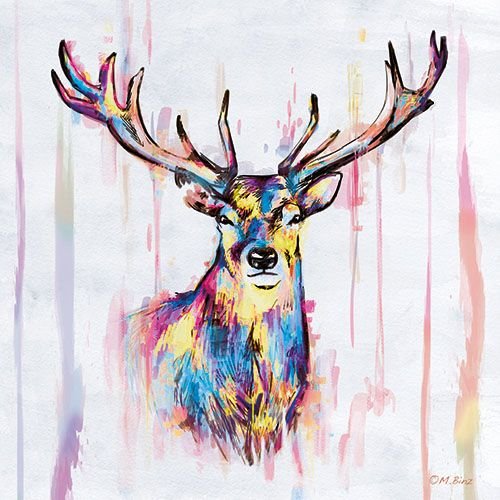 Colourful Deer Servietten 33x33 cm