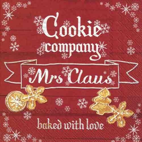Cookie Company Weihnachtsservietten 33x33 cm