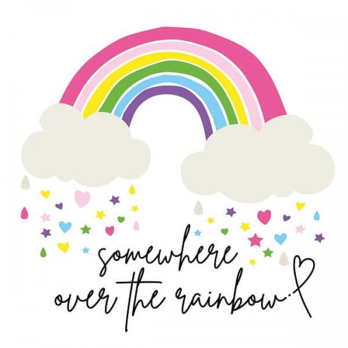 Regenbogen Rainbow Servietten 33x33 cm