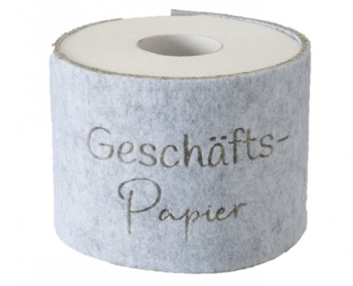 Toilettenpapier Banderole Geschäftspapier