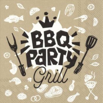 BBQ Party Grill - Servietten 33x33 cm