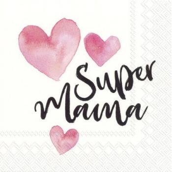 Super Mama - Servietten 33x33 cm
