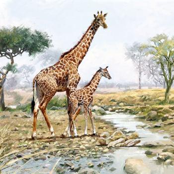 Giraffen - Servietten 33x33 cm