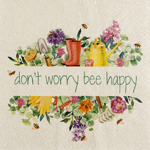 Bee Happy Eco Line - Servietten 33x33 cm