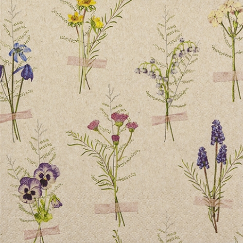 Frühlings Herbarium Eco Line - Servietten 33x33 cm