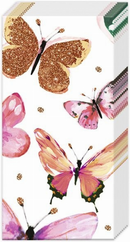 Schmetterlinge rosa - Taschentücher