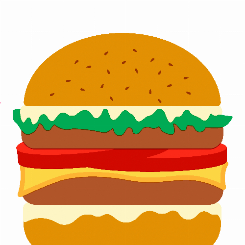 Burger  - gestanzt - Servietten 33x33 cm