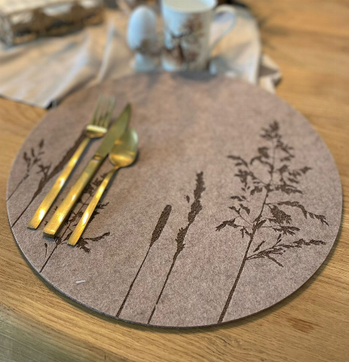 Tischset Gräser braun - 1 Stück