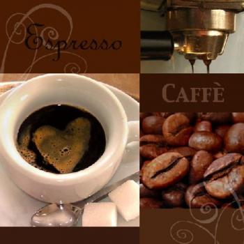 Espresso Amore - Servietten 25x25 cm
