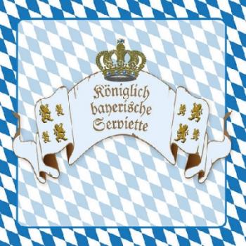 Königliches Bayern - Bayernservietten 33x33 cm
