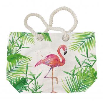 Tropical Flamingo - Beach Bag