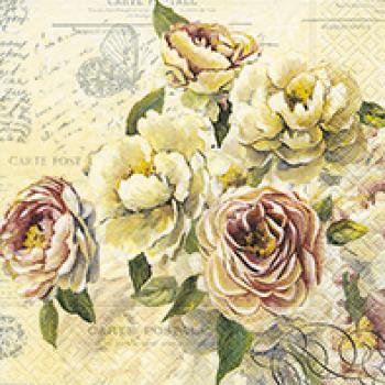 Vintage roses - Servietten 33x33 cm